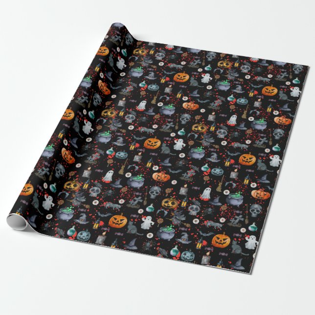Dawny's Fright Night Wrapping Paper (Unrolled)
