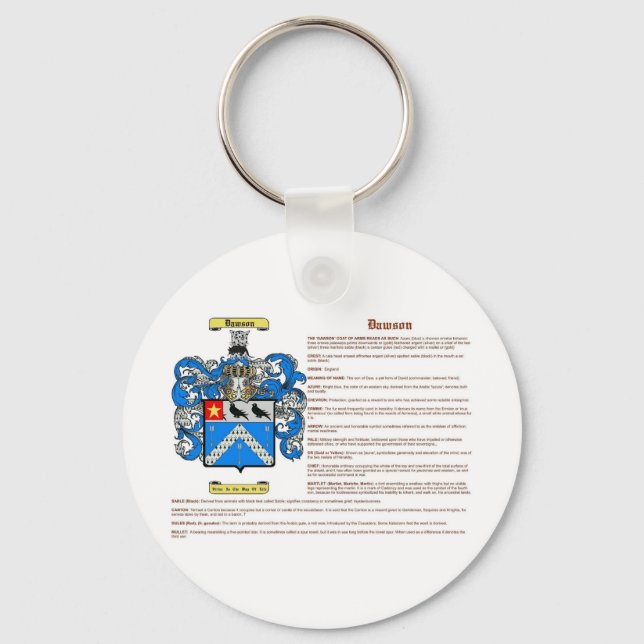 Dawson (english(meaning)) keychain (Front)