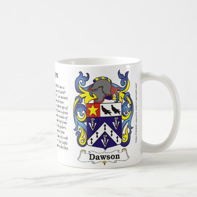 Dawson Family Coat of Arm mug (Right)