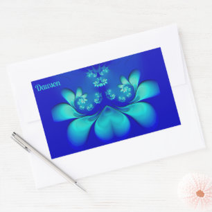 DAWSON ~ Shades Aqua, Blue  Abstract ~ Sticker