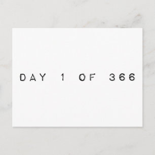 day 1 of 366 HAPPY LEAP YEAR Postcard