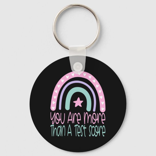 Day 2021 More Than A Test Score Exam Teacher  Keychain (Front)