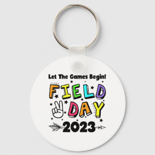 Day 2023 Let The Games Begin Kids Boys Girls Teach Keychain