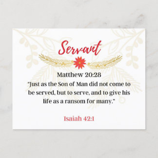 Day 22 | Names Of Jesus | Servant Advent Postcard
