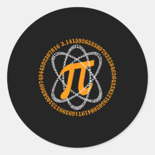 Day 3,14 Number Symbol Math Science Gift Classic Round Sticker