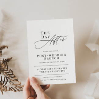 Day After Wedding Brunch Invitation