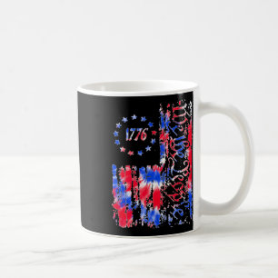Day American Flag Patriotic 1776 We The Tie Dye  Coffee Mug