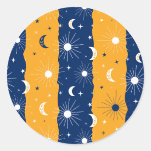 Day and Night 2 Classic Round Sticker