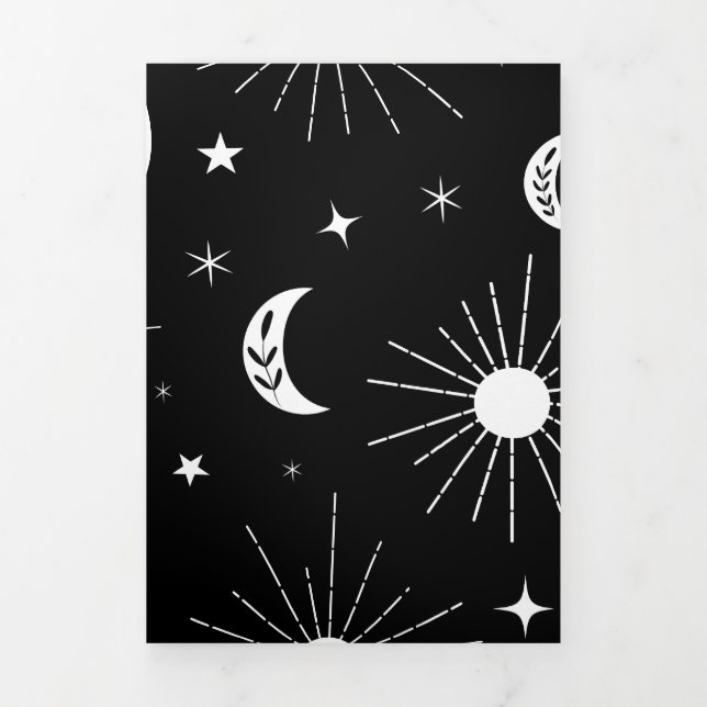 Day and Night 3 Tri-Fold Holiday Card (Cover)