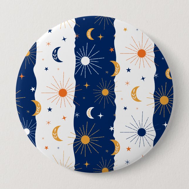 Day and Night 4 Inch Round Button (Front)