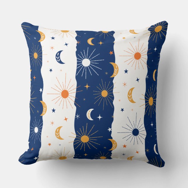 Day and Night Throw Pillow (Front)