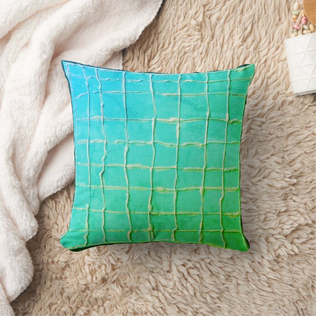Day at the Beach Throw Pillow (Blanket)