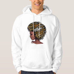Day Black Mom Queen Afro African Woman Hoodie
