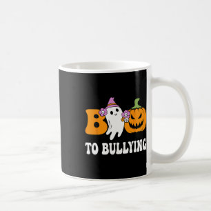 Day Boo To Bullying Awareness Ghost Pumpkin Orange Coffee Mug