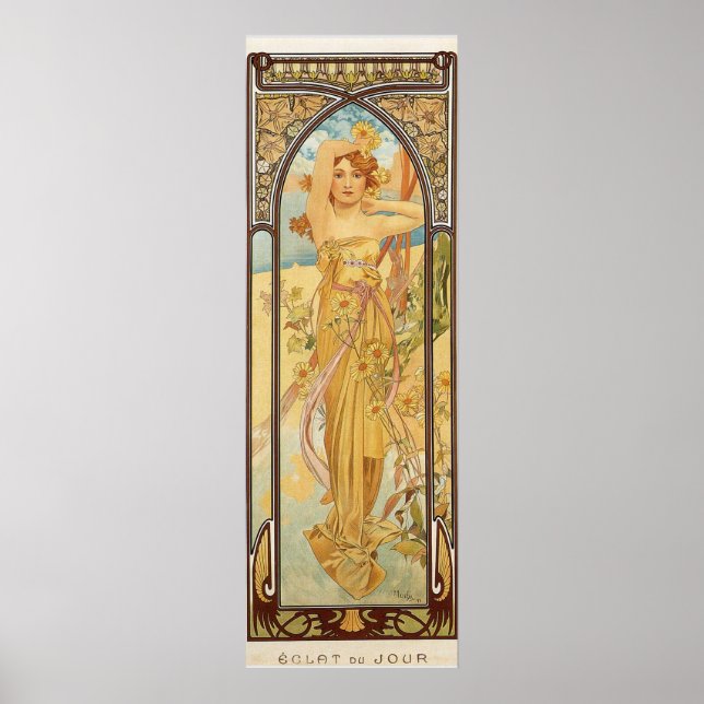 Day by Alfons Mucha Poster (Front)