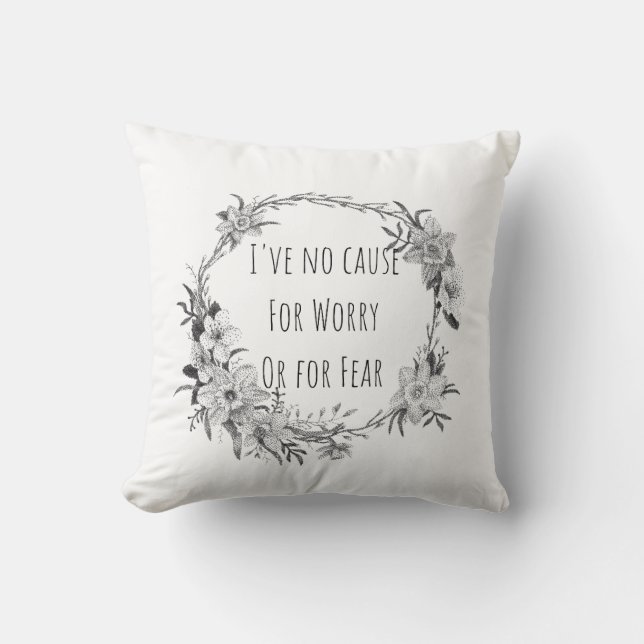 Day By Day Throw Pillow (Front)