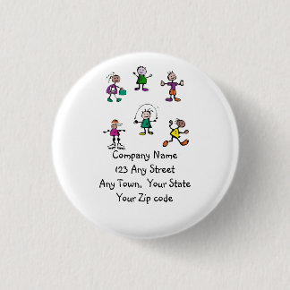day care,child care, teacher or babysitting 1 inch round button