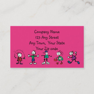 day care,child care, teacher or babysitting business card
