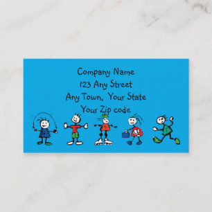 day care,child care, teacher or  babysitting business card