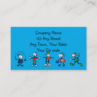 day care,child care, teacher or babysitting business card