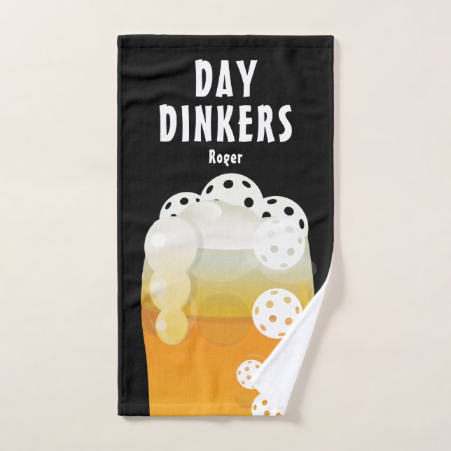 Day Dinkers Pickleball Beer League Team Custom Hand Towel (Hand Towel)