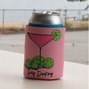 Day Dinking Cosmo Pink Cocktail, Pickleball Limes Can Cooler