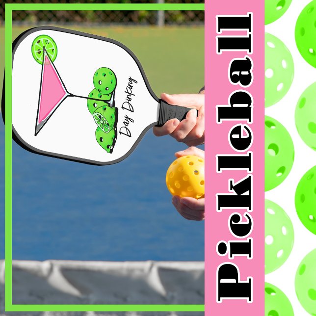 Day Dinking Cosmo Pink Cocktail, Pickleball Limes Paddle (Creator Uploaded)