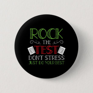 Day Do Your Best State Testing Teacher Student Boy 2 Inch Round Button