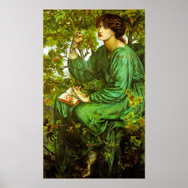 Day Dream Poster by Dante Gabriel Rossetti (Front)