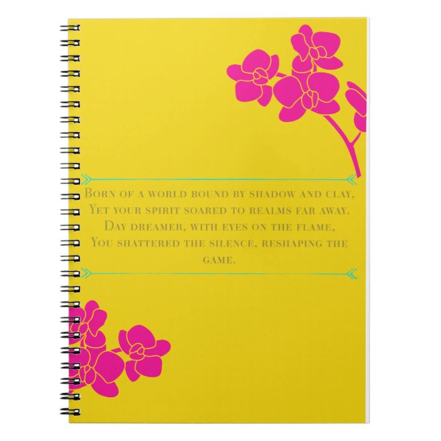 Day Dreamer Notebook – Mystic Poetry Edition (Front)