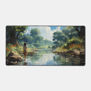 Day Dreaming About the World Beyond Desk Mat