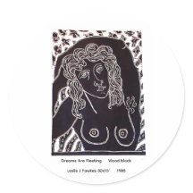 Day Dreams Are Fleeting Med Round 7.6cm Sticker