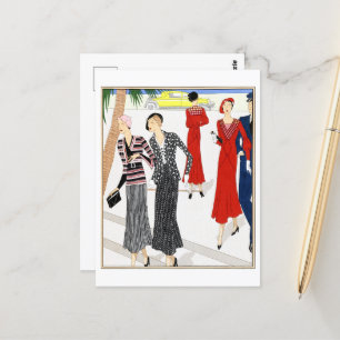 Day dresses  by Noxa and Aine-Montaillé Postcard
