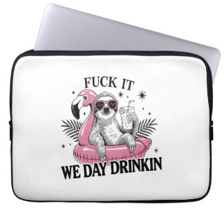 Day drinkin Sloth Laptop Sleeve