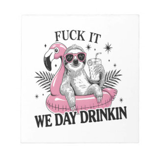 Day drinkin Sloth Notepad