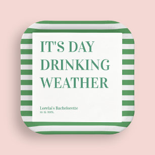 Day Drinking Weather Funny Bachelorette Napkin