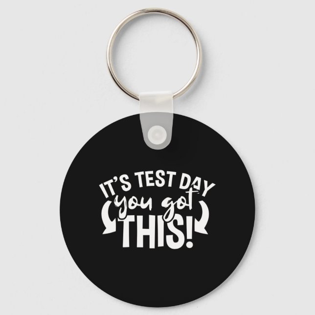 Day Examination Teacher Motivational  Keychain (Front)