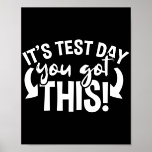 Day Examination Teacher Motivational  Poster