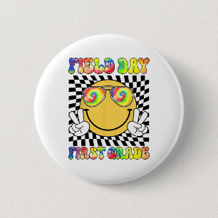 Day First Grade Student Teacher Last Day Of School 2 Inch Round Button