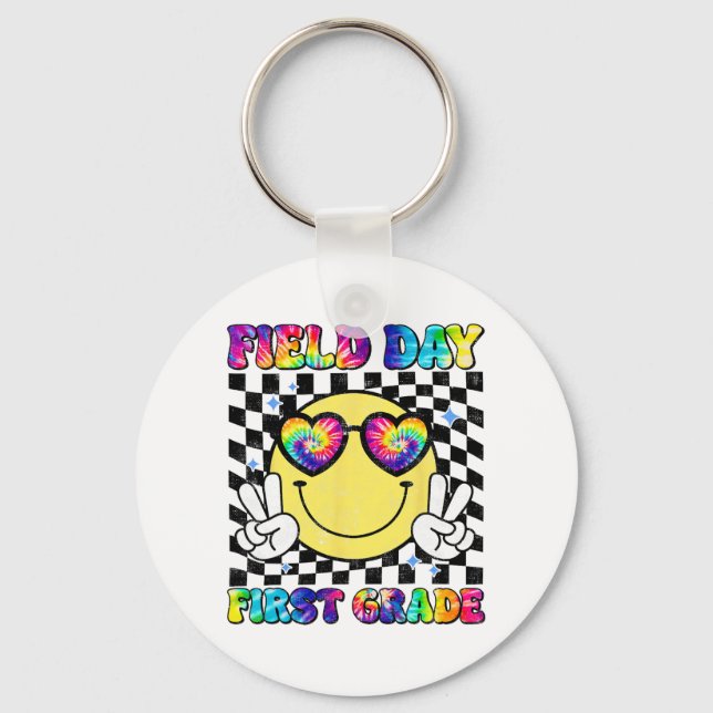 Day First Grade Student Teacher Last Day Of School Keychain (Front)