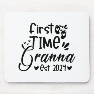 Day First Time Granna Est 2024  Mouse Pad