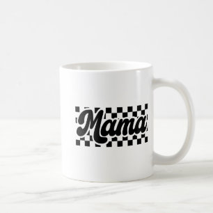 Day For Mom Retro Vintage Womens Chequered Mama Coffee Mug