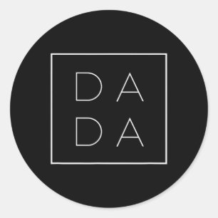 Day For New Dad Classic Round Sticker