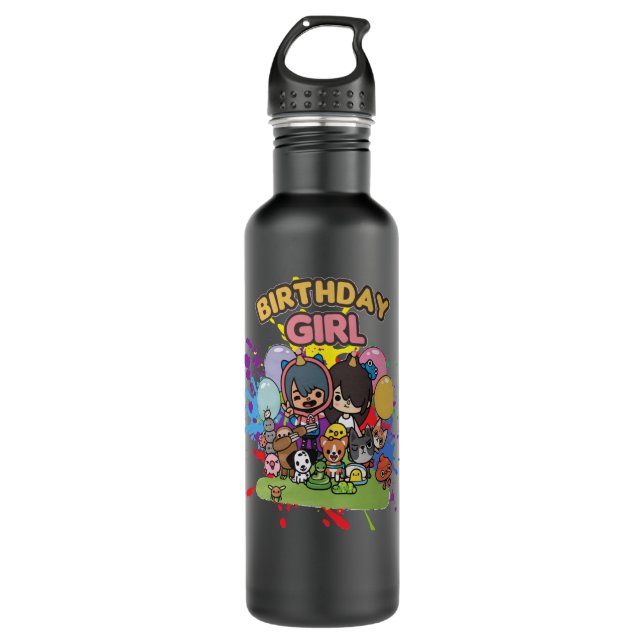 Day Gift An App Development Toca Boca Studio Cute  710 Ml Water Bottle (Front)