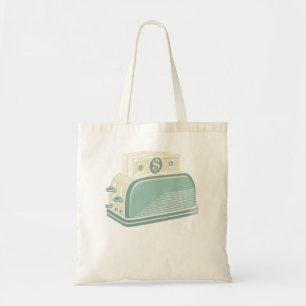 Day Gift For Toaster, Toast, Money, Finances Women Tote Bag