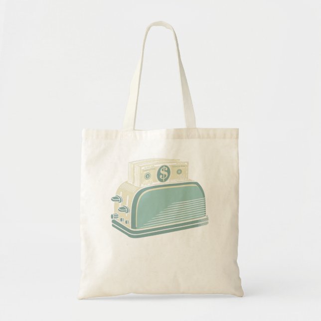 Day Gift For Toaster, Toast, Money, Finances Women Tote Bag (Front)