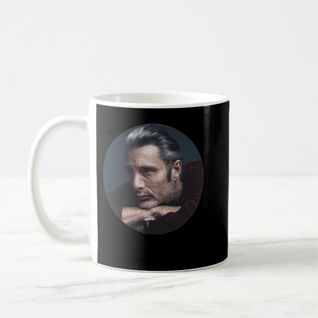Day Gift Mads Actor Mikkelsen Cute Gifts Coffee Mug (Left)