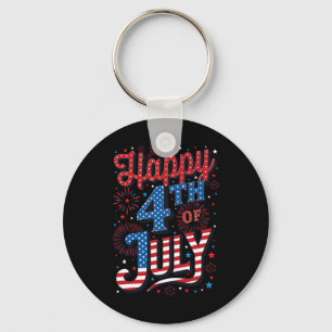 Day Happy 4th Of July Keychain