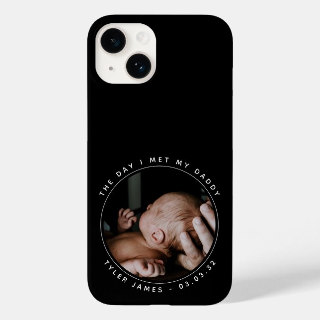 Day I Met My Daddy First Christmas Father's Day  Case-Mate iPhone Case (Back)