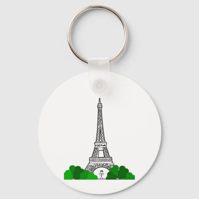 Day In Paris Keychain (Front)